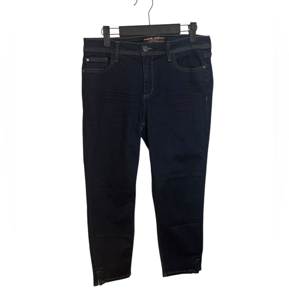 Makers of True Originals Dark Wash Blue Denim Capris